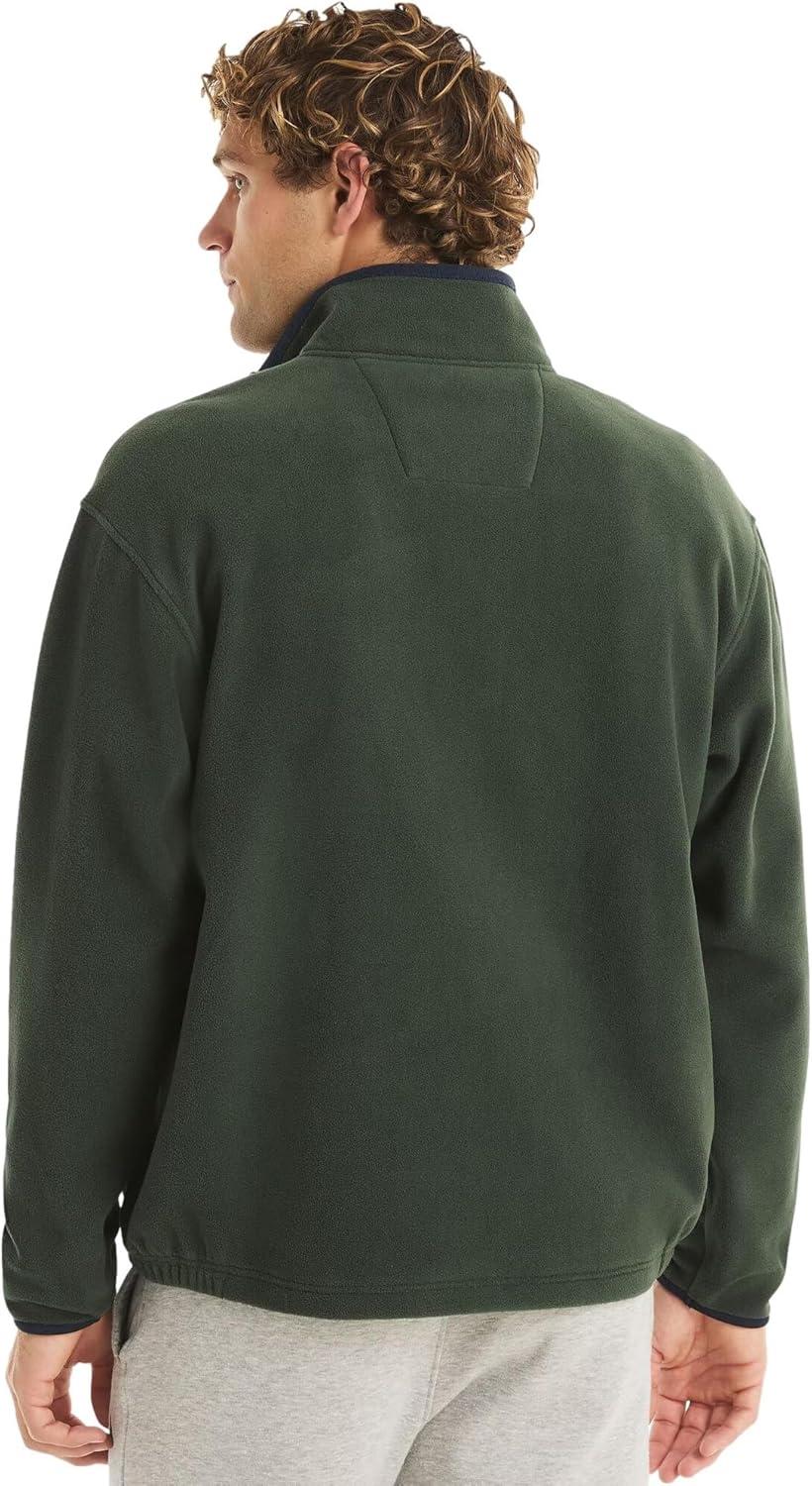 imageNAUTICA mens Solid 14 Zip Fleece SweatshirtDeep Forest