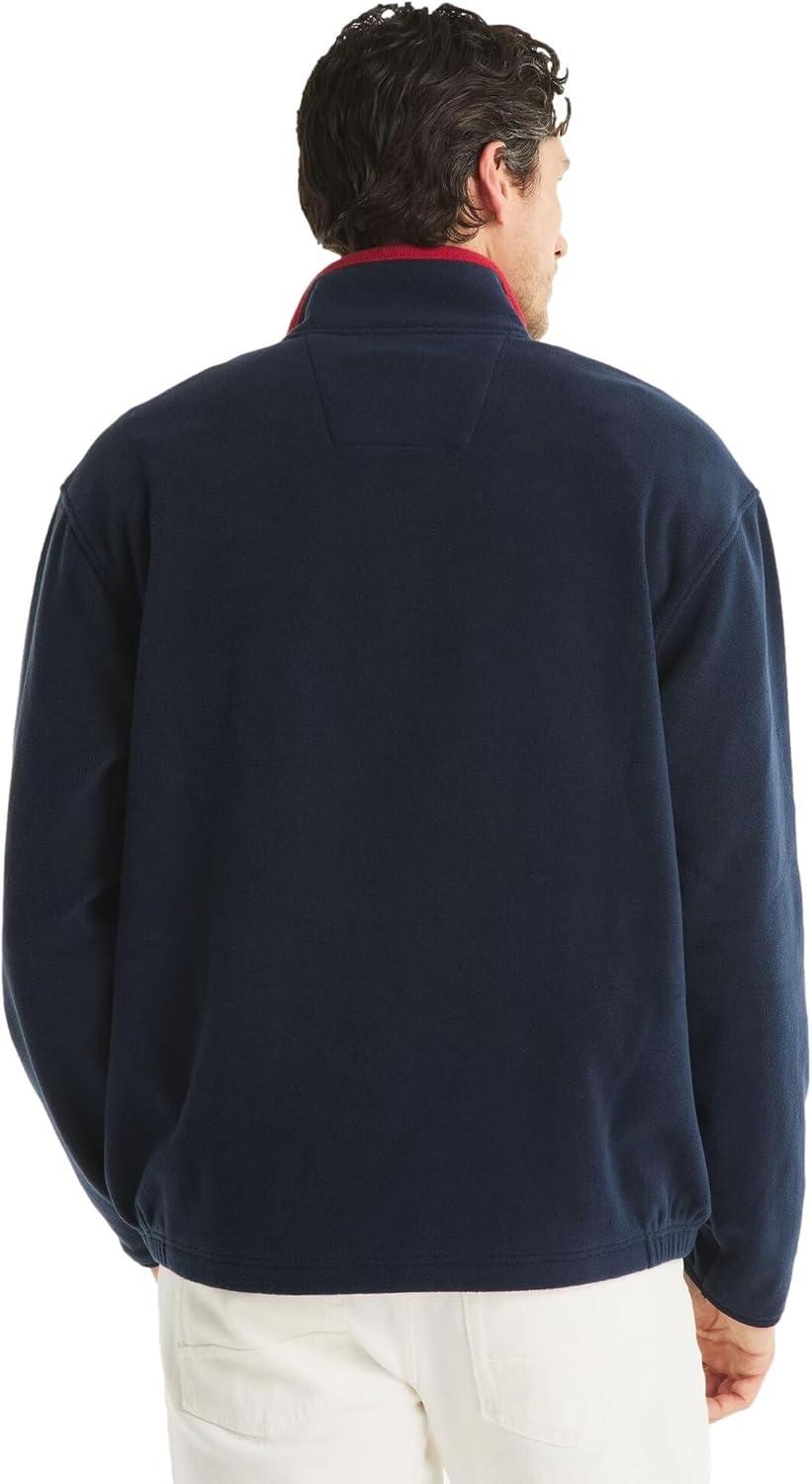imageNAUTICA mens Solid 14 Zip Fleece SweatshirtThe French Navy