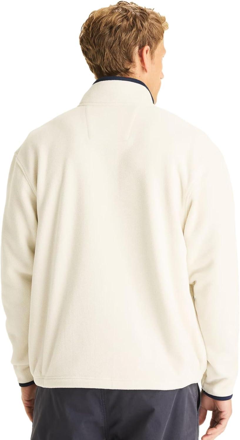 imageNAUTICA mens Solid 14 Zip Fleece SweatshirtThe Nautica Stone