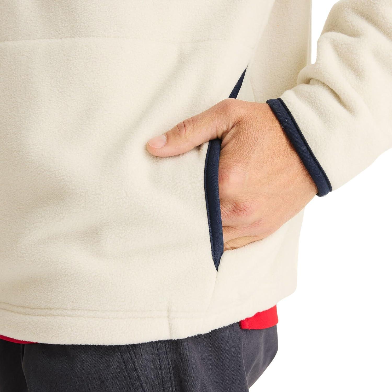 imageNAUTICA mens Solid 14 Zip Fleece SweatshirtThe Nautica Stone