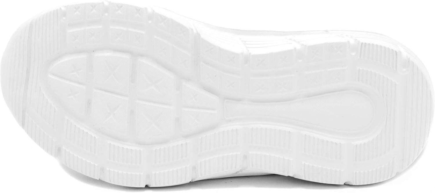 imageNautica Girls SlipOn Sneaker Athletic Running Kids Shoe for Walking Running Tennis and Sports ToddlerLittle KidBlackPink