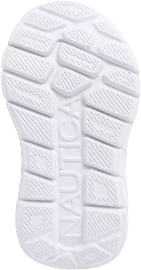 imageNautica Girls SlipOn Sneaker Athletic Running Kids Shoe for Walking Running Tennis and Sports ToddlerLittle KidPink Black Silver