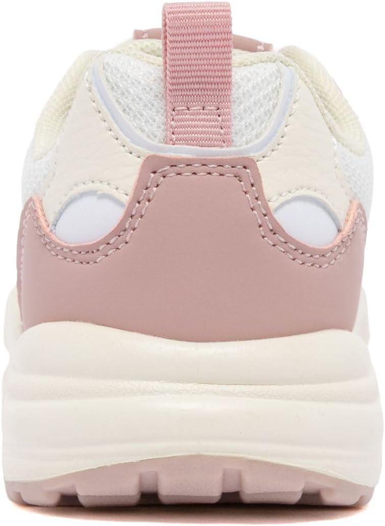 imageNautica Girls Sneakers Athletic Walking Shoes for Play and Everyday Wear Comfortable Casual Toddler and Youth Bungee and LaceUpBone Blush