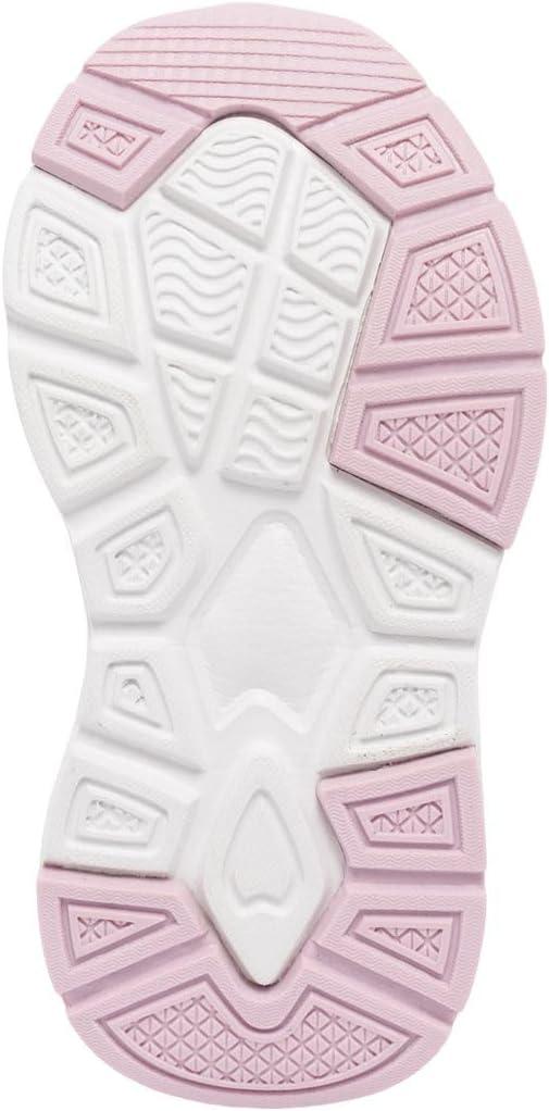 imageNautica Girls Sneakers Athletic Walking Shoes for Play and Everyday Wear Comfortable Casual Toddler and Youth Bungee and LaceUpPink Pearljanis