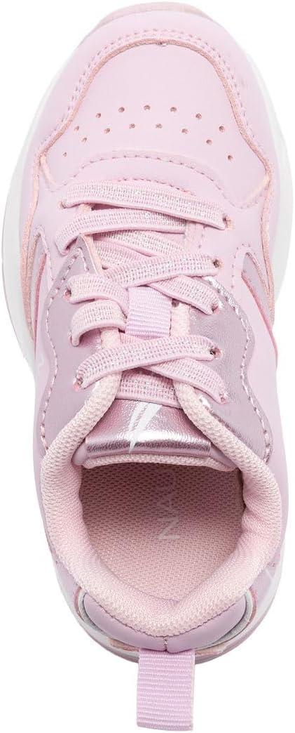 imageNautica Girls Sneakers Athletic Walking Shoes for Play and Everyday Wear Comfortable Casual Toddler and Youth Bungee and LaceUpPink Pearljanis