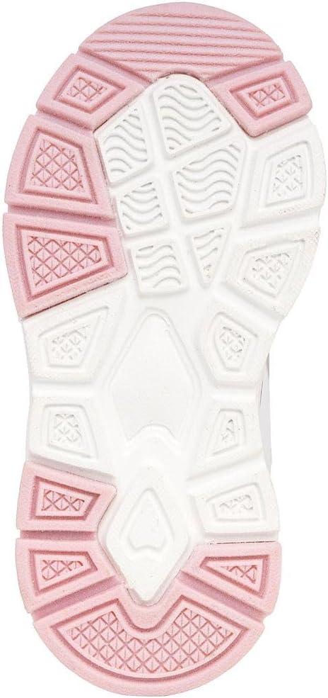 imageNautica Girls Sneakers Athletic Walking Shoes for Play and Everyday Wear Comfortable Casual Toddler and Youth Bungee and LaceUpWhite Gold Pink