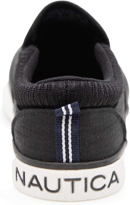 imageNautica Kids SlipOn Sneakers Casual LowTop Shoes for Boys and Girls Comfortable Athletic Style for School Play and Everyday Wear ToddlerLittle KidBig Kid SizesBennettblack