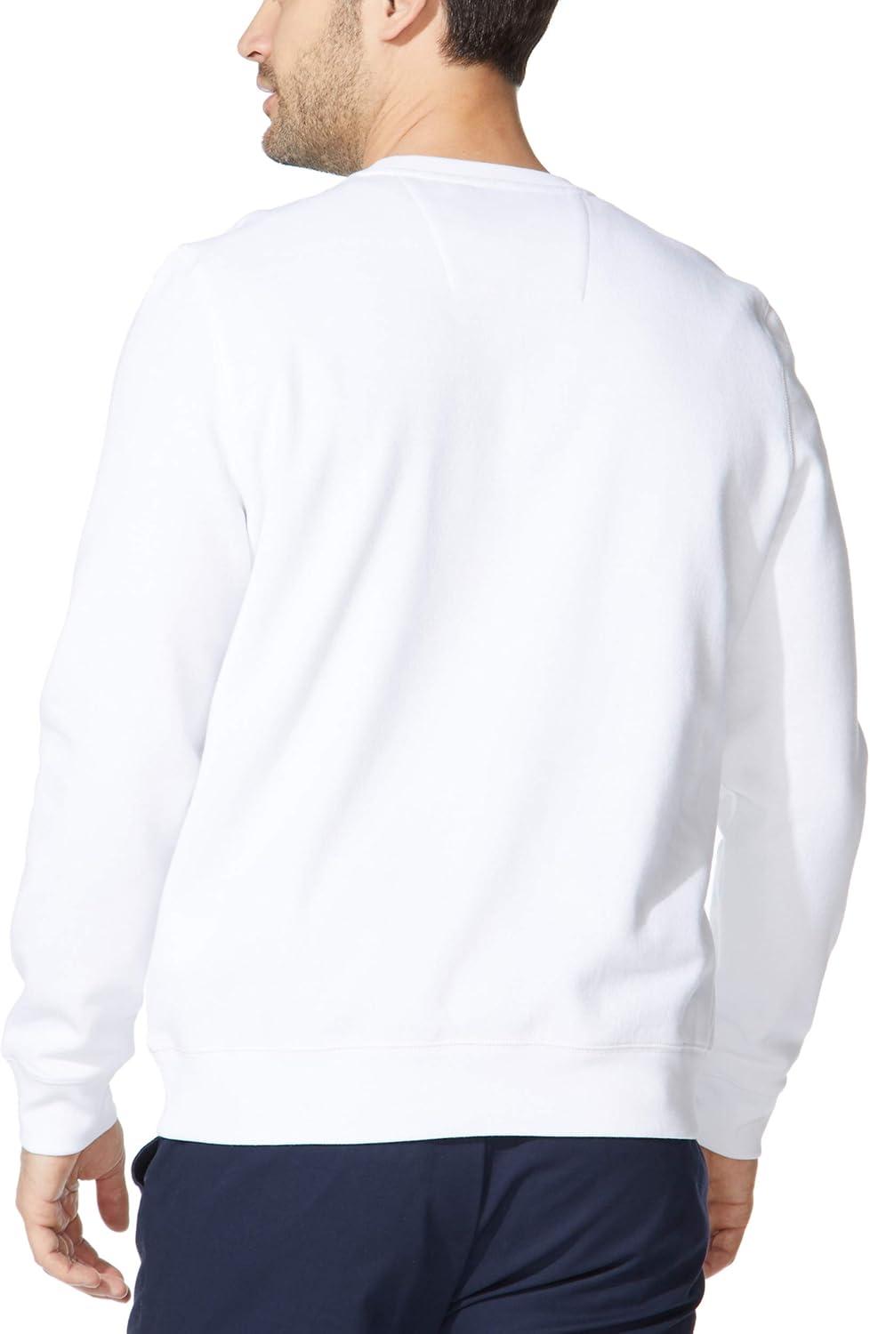 imageNautica Mens Basic Crew Neck Fleece SweatshirtBright White