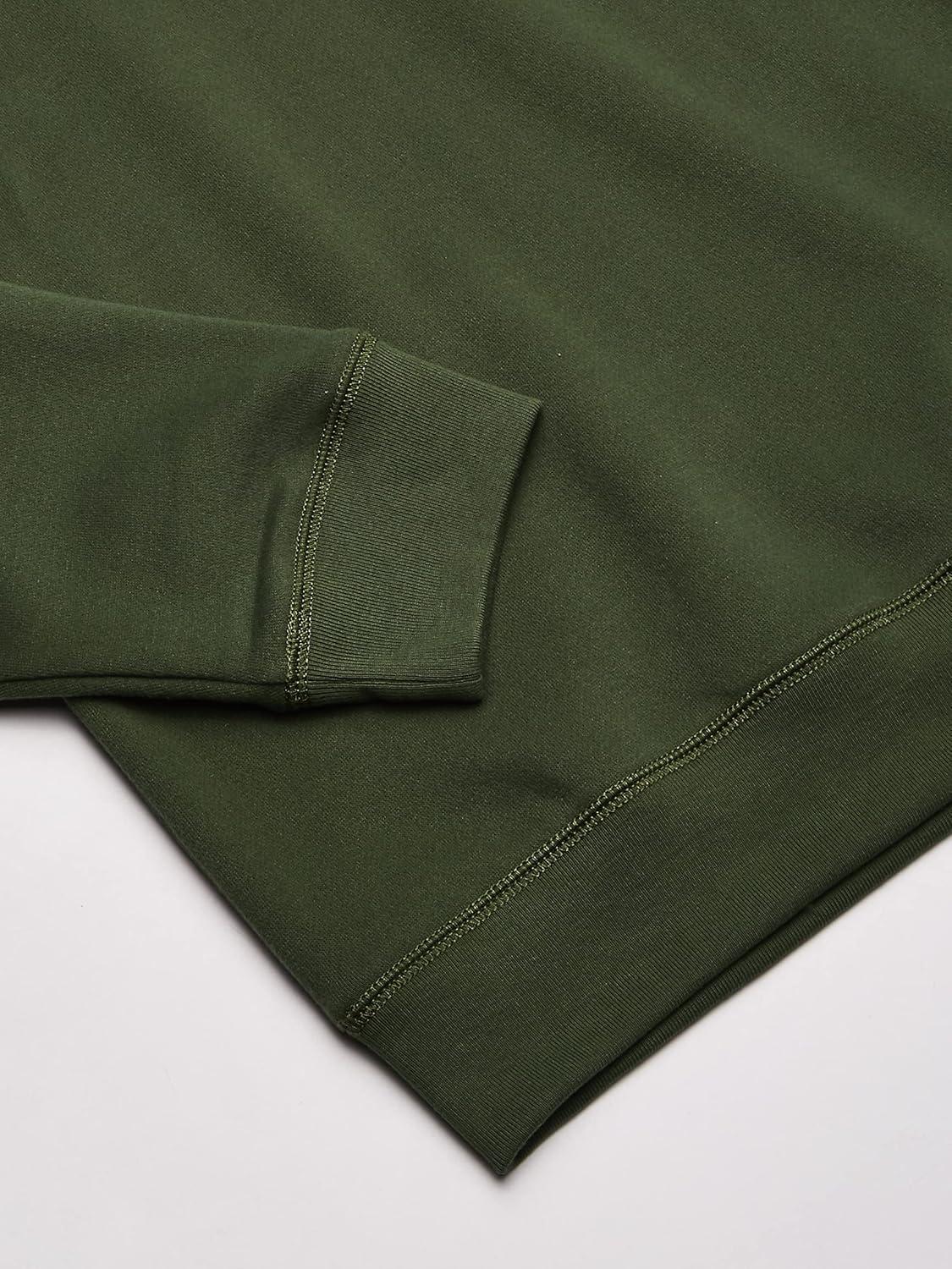 imageNautica Mens Basic Crew Neck Fleece SweatshirtPine Forest
