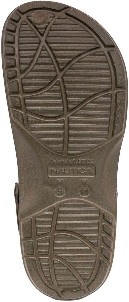 imageNautica Mens Clogs Athletic Sports Sandal SlipOn with Adjustable Back Strap Water ShoesFuzzy Slippers River EdgeCamo River Edge