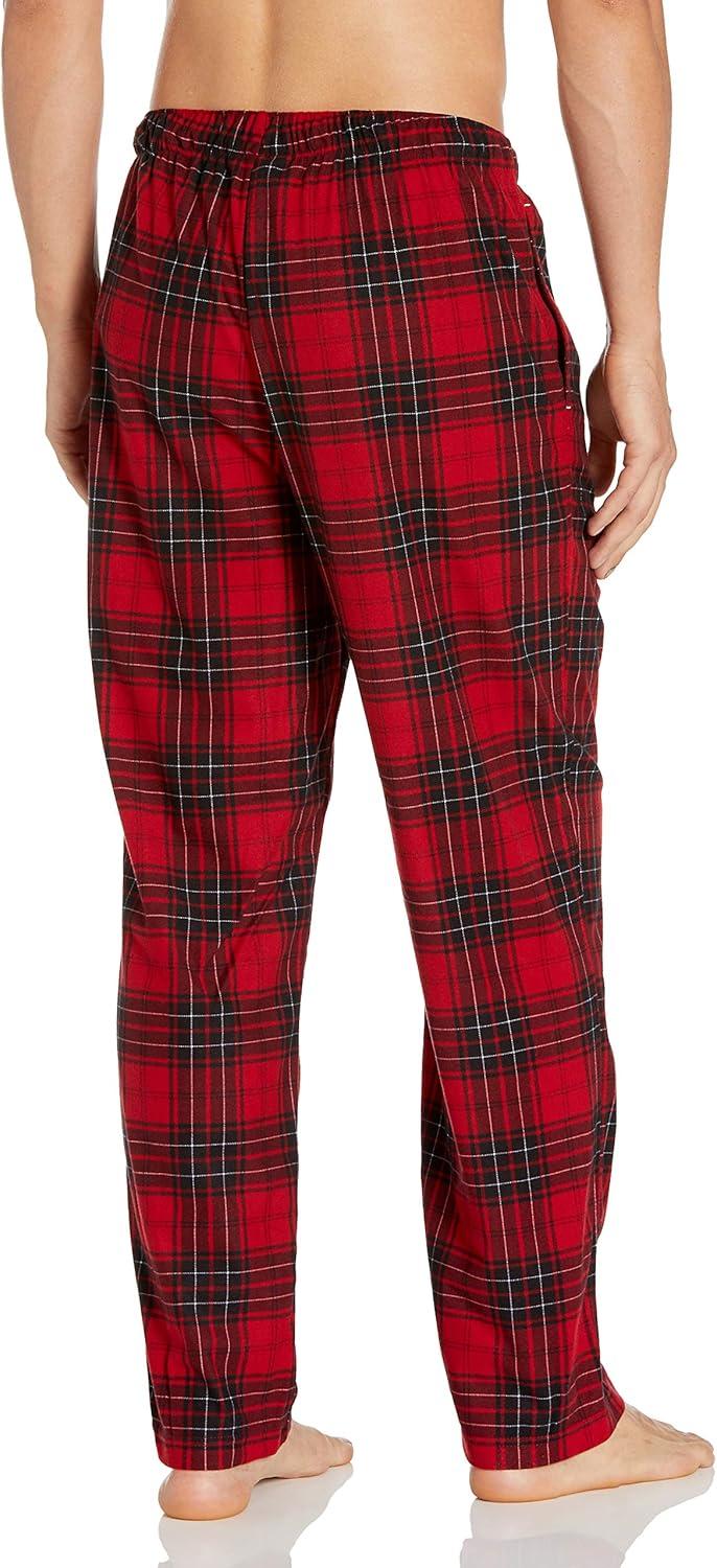 imageNautica Mens Cozy Fleece Knit Sleep PantsTartan Plaid