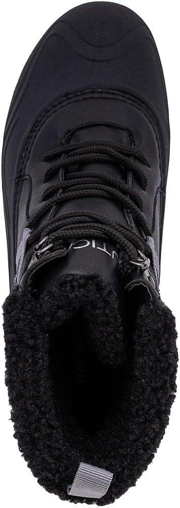 imageNautica Mens Duck Boots Waterproof Shell Insulated Snow and Rain Boot LaceUp Winter Shoe Channing Extended Sizes 716Blacktoyon Mid