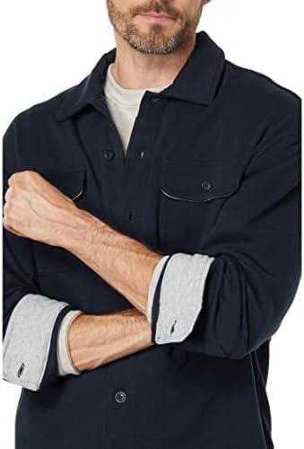 imageNautica Mens Fleece Buttonup ShirtNavy