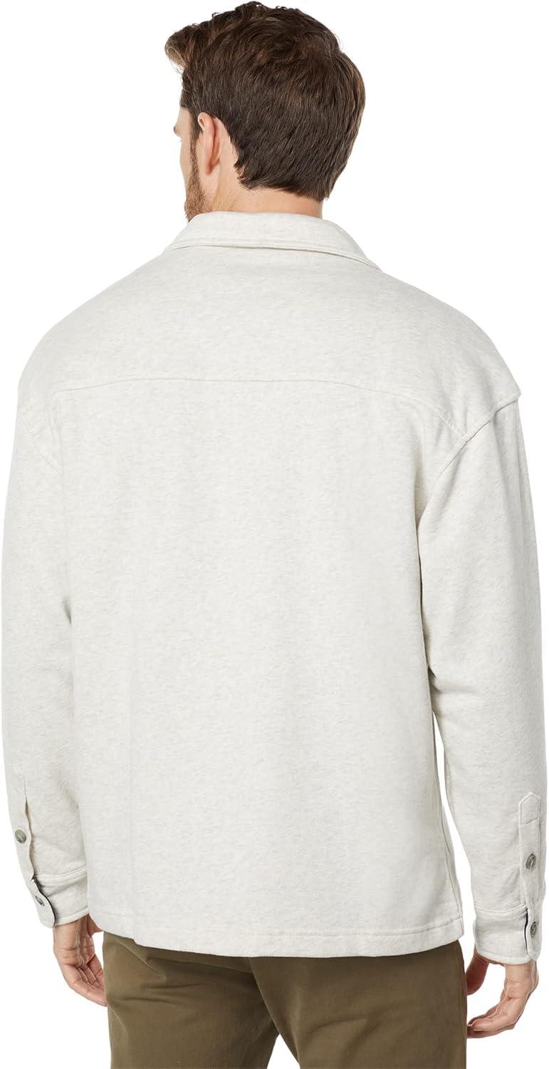imageNautica Mens Fleece Buttonup ShirtOatmeal Heather