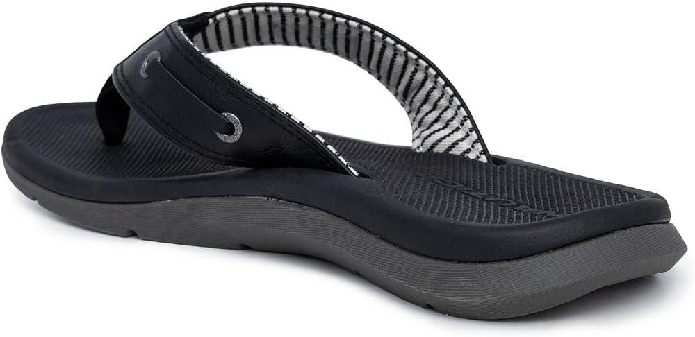 imageNautica Mens Flip Flop Beach Sandal Boat Slide Water SlippersBlackcasted