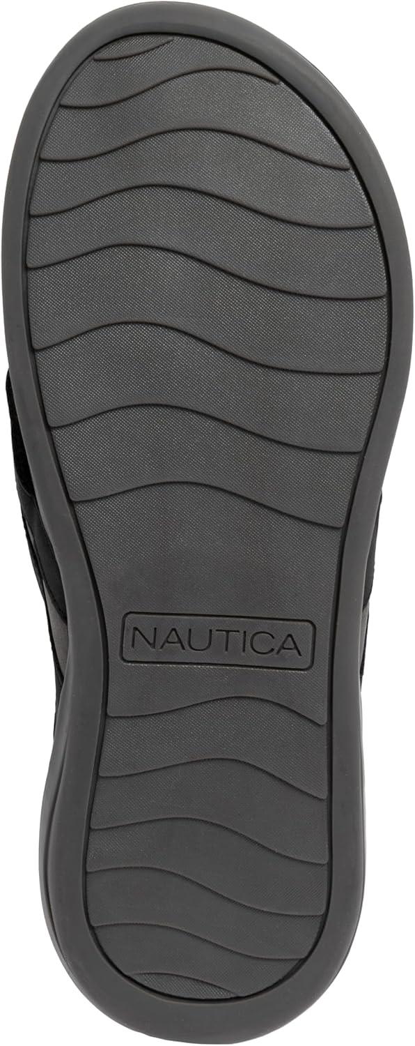 imageNautica Mens Flip Flop Beach Sandal Boat Slide Water SlippersBlackdanix