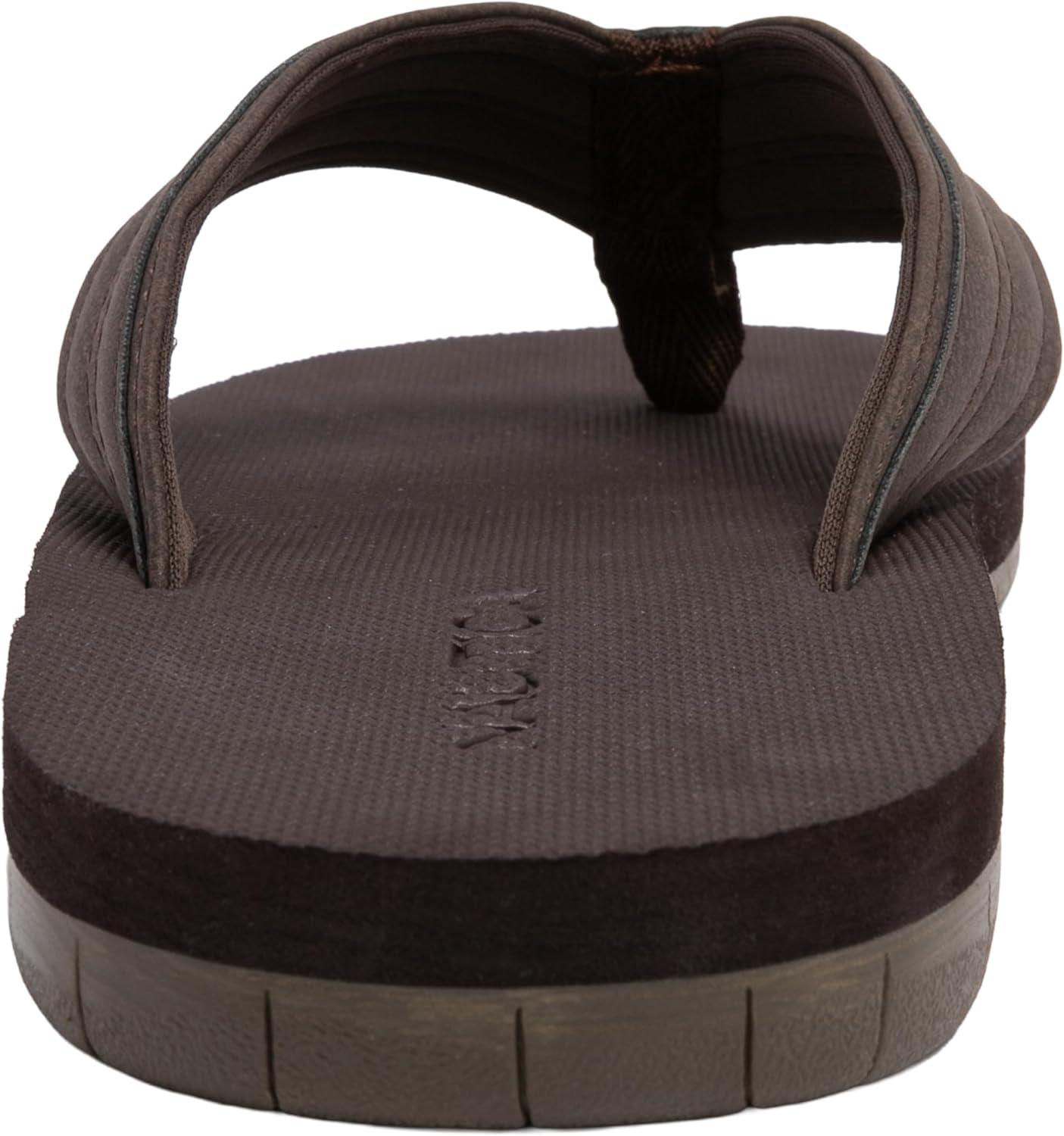 imageNautica Mens Flip Flop Beach Sandal Boat Slide Water SlippersBrownthon