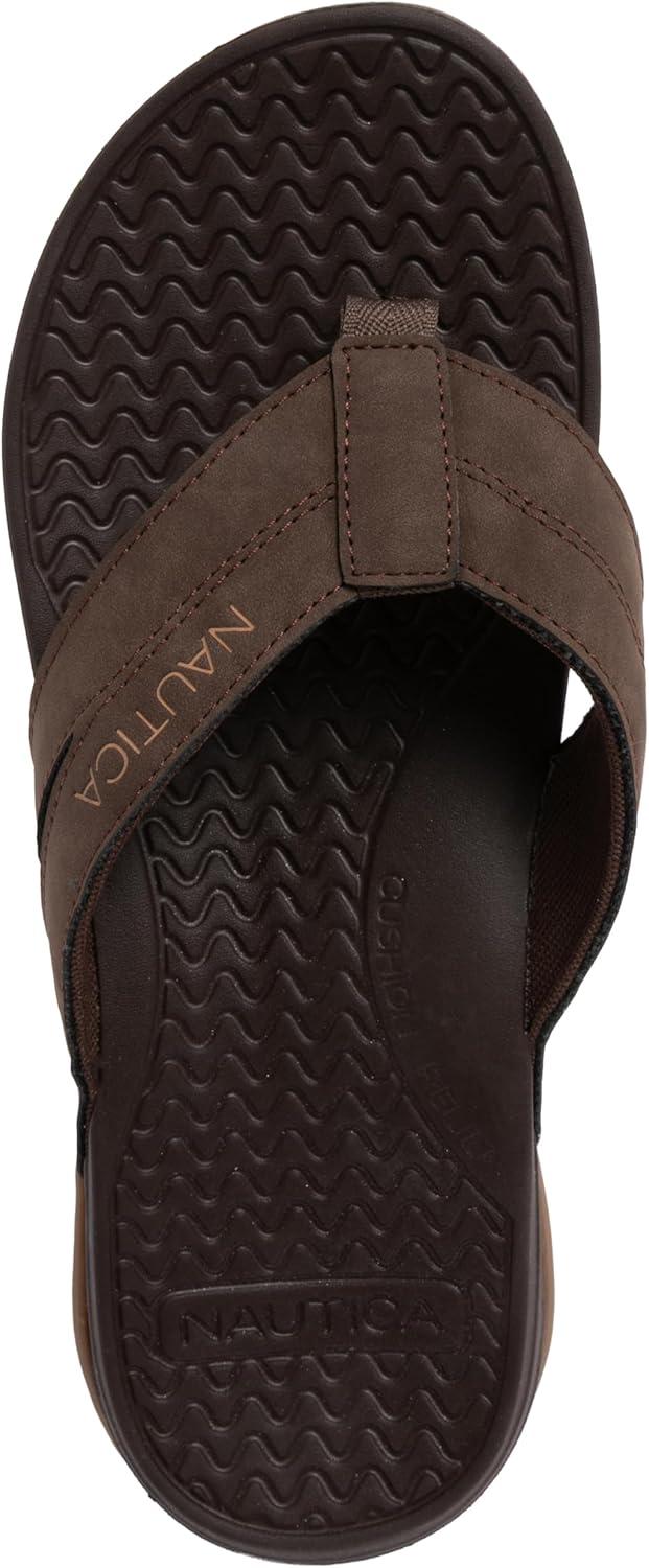 imageNautica Mens Flip Flop Beach Sandal Boat Slide Water SlippersChocolatedanix