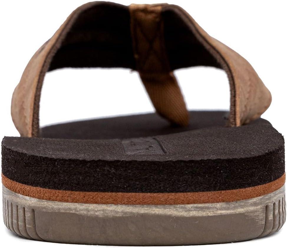 imageNautica Mens Flip Flop Beach Sandal Boat Slide Water SlippersStreak Tan