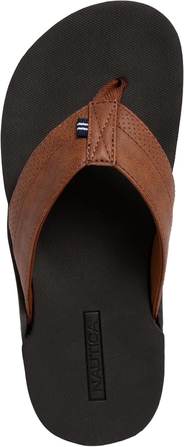 imageNautica Mens Flip Flop Beach Sandal Boat Slide Water SlippersTanfriedrich