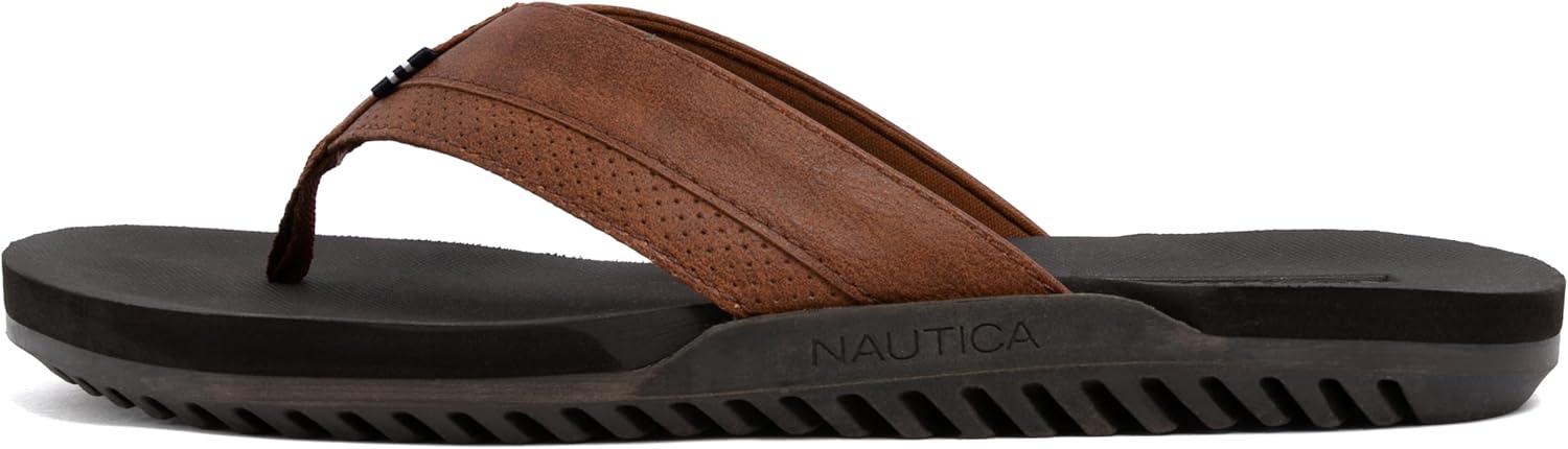imageNautica Mens Flip Flop Beach Sandal Boat Slide Water SlippersTanfriedrich