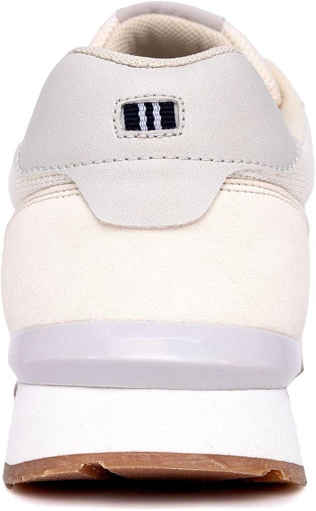 imageNautica Mens LaceUp Sneakers Casual Stylish and Comfortable for WalkingBone Whiteoutfall 3