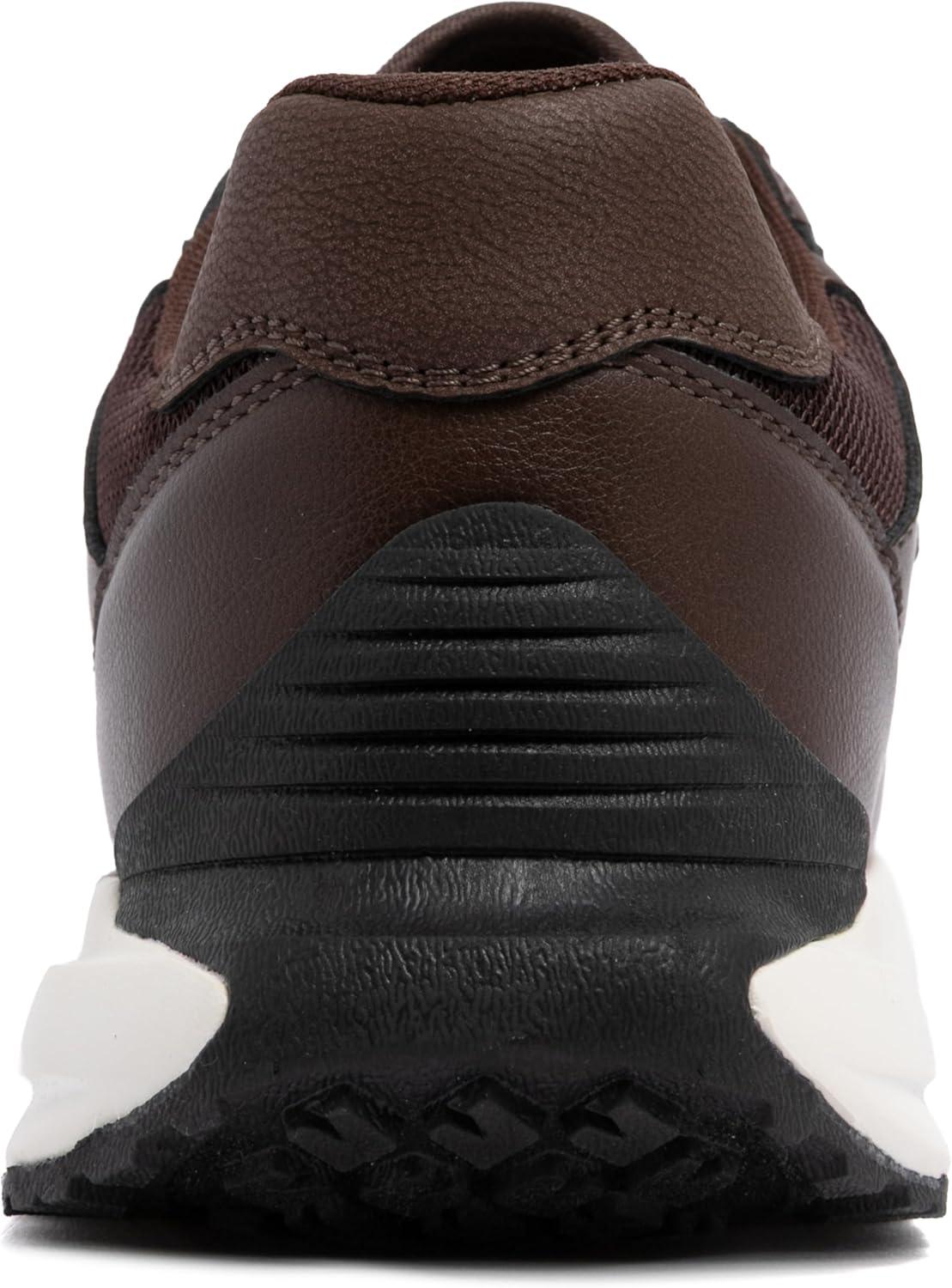 imageNautica Mens LaceUp Sneakers Casual Stylish and Comfortable for WalkingBrown