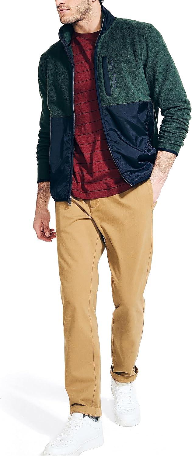 imageNautica Mens Nautica Nautex Fullzip SweatshirtBayou Green
