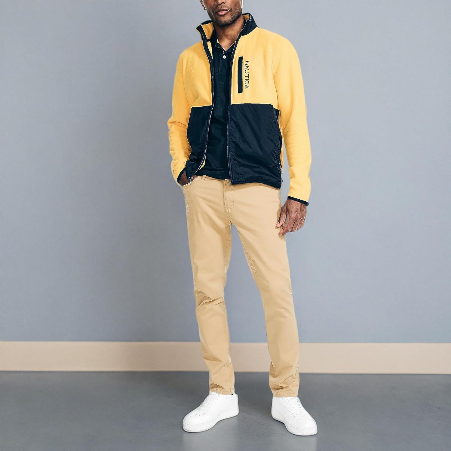 imageNautica Mens Nautica Nautex Fullzip SweatshirtOld Gold
