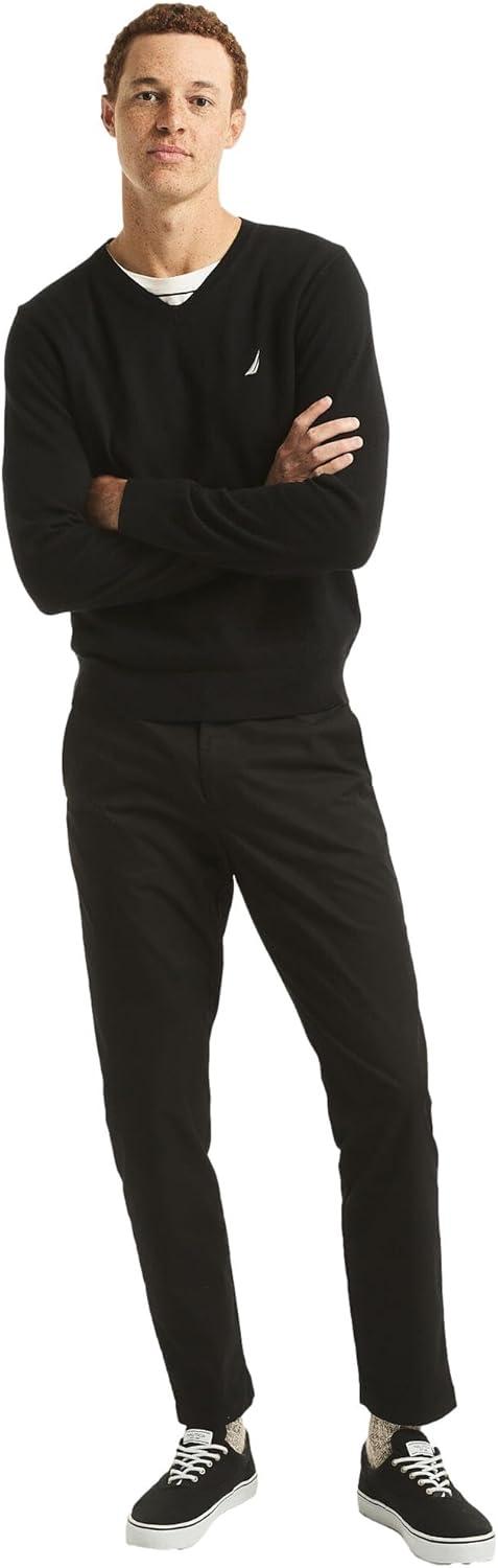 imageNautica Mens Nautica Navtech VNeck SweaterBlack