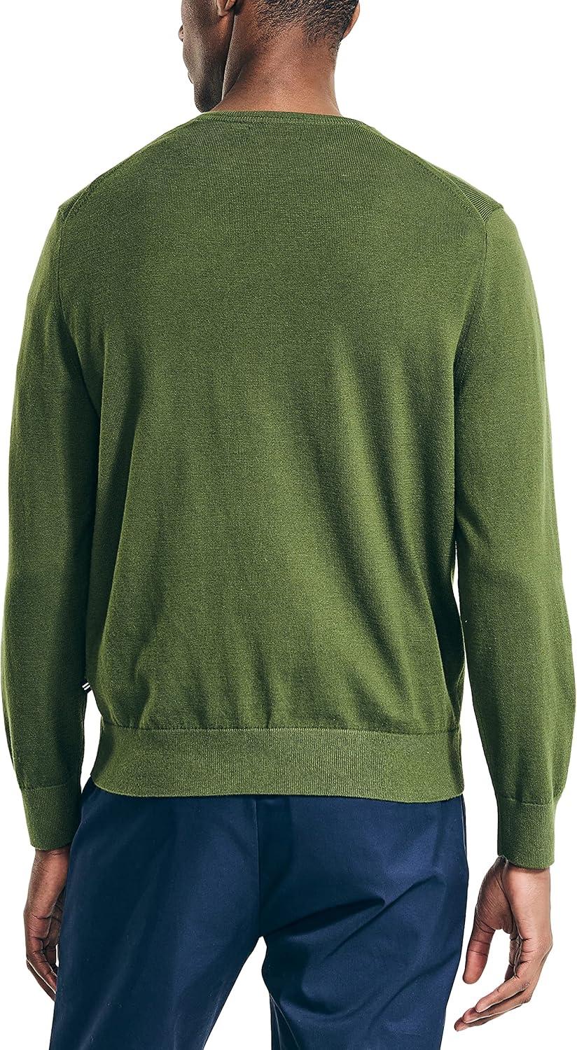 imageNautica Mens Nautica Navtech VNeck SweaterChive