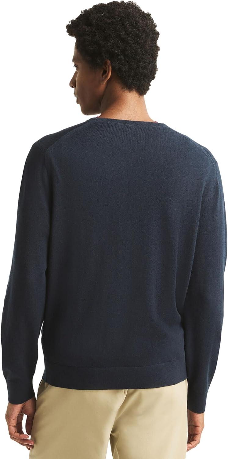 imageNautica Mens Nautica Navtech VNeck SweaterFrench Navy