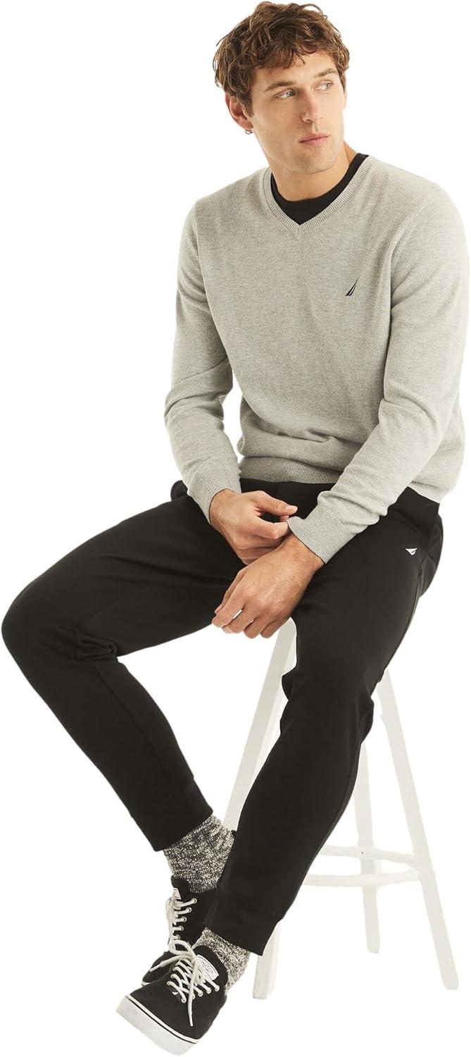 imageNautica Mens Nautica Navtech VNeck SweaterGreyheather