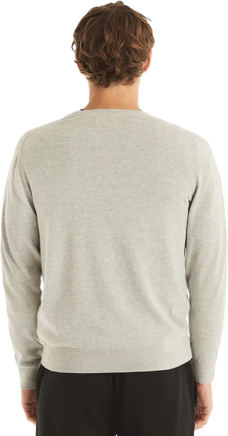 imageNautica Mens Nautica Navtech VNeck SweaterGreyheather