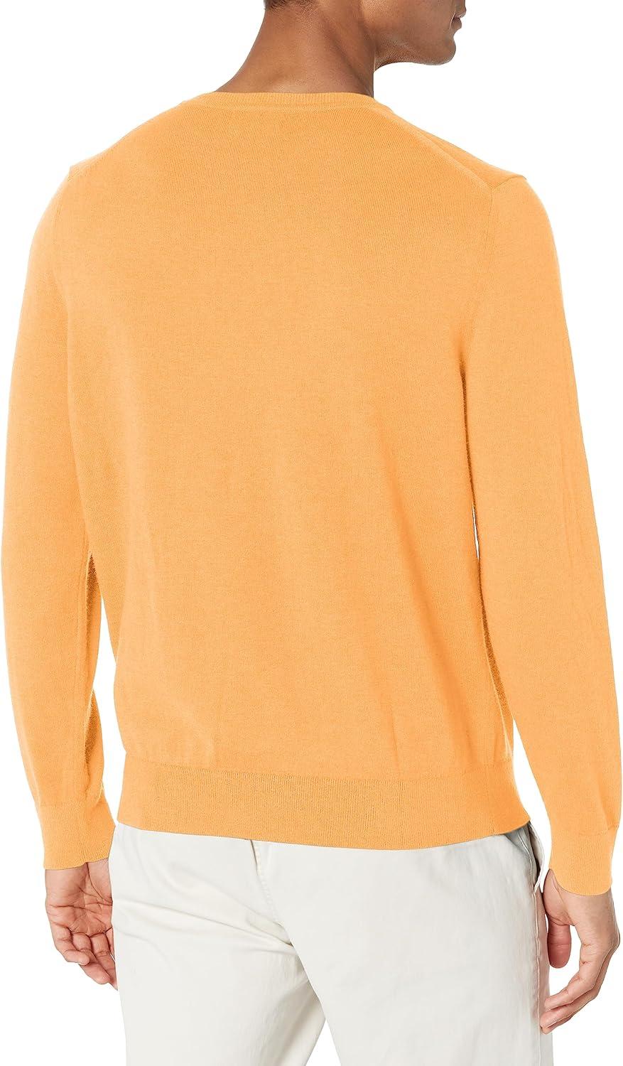 imageNautica Mens Nautica Navtech VNeck SweaterOld Gold Heather
