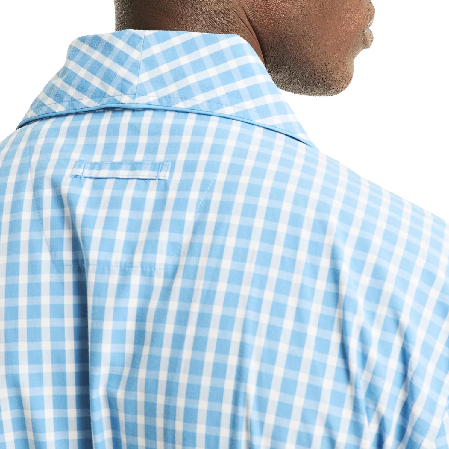 imageNautica Mens Nautica Sustainably Crafted Plaid RobeBlue Yonder