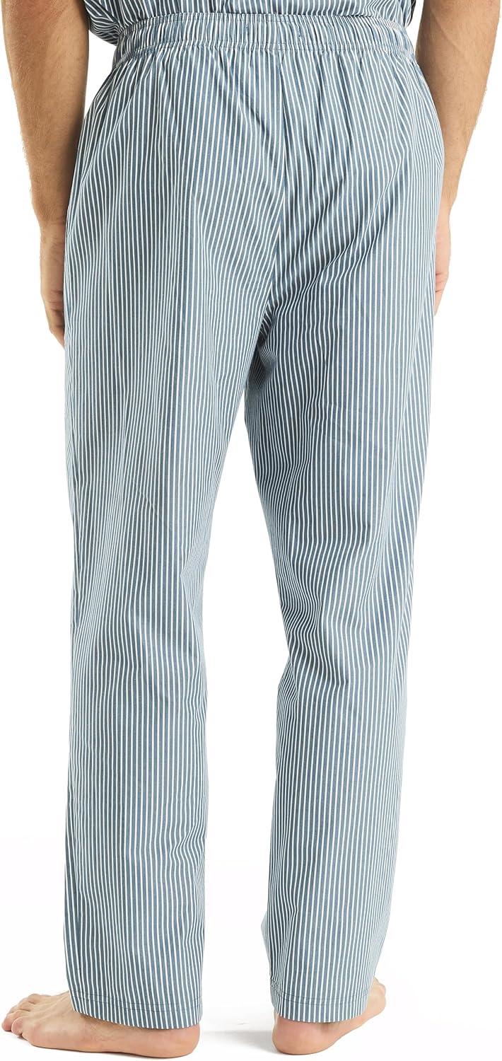 imageNautica Mens Nautica Sustainably Crafted Striped Poplin Sleep PantEnsign Blue