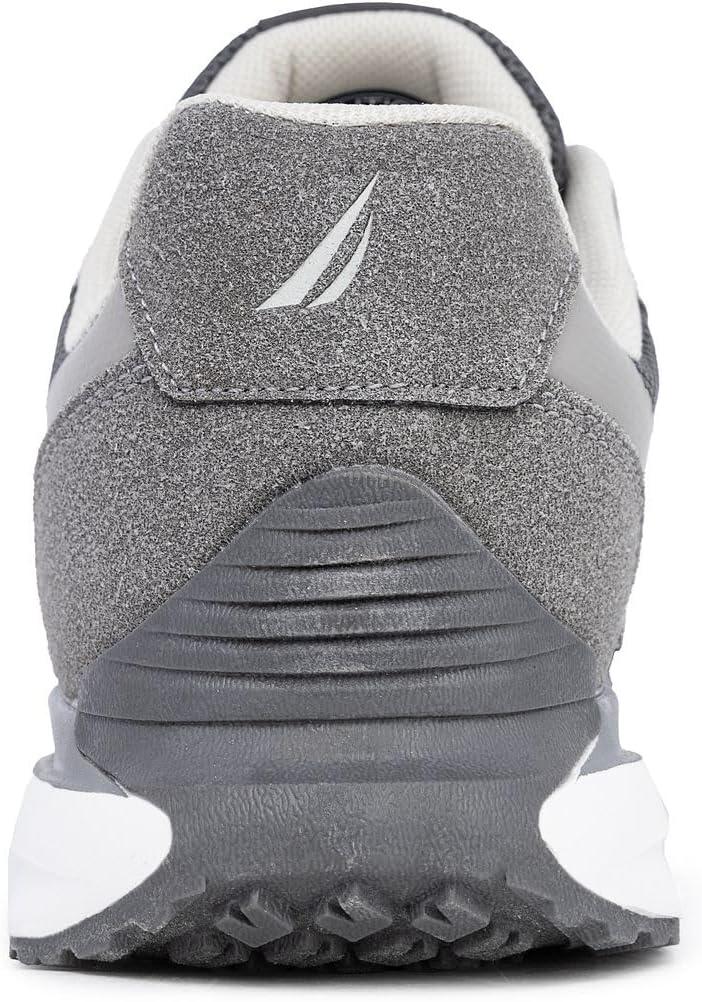 imageNautica Mens Running Sneakers Sport Fashion LaceUp Athletic Soft Shoes for Gym Tennis Men Cushioned Breathable Lightweight amp ComfortableCharcoal Grey