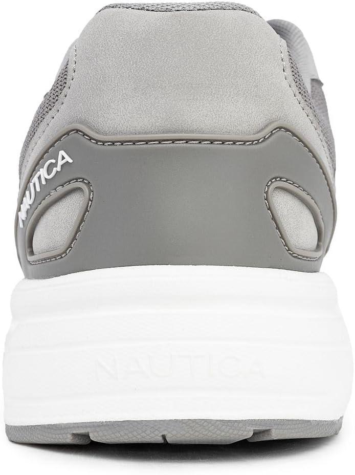 imageNautica Mens Running Sneakers Sport Fashion LaceUp Athletic Soft Shoes for Gym Tennis Men Cushioned Breathable Lightweight amp ComfortableGrey Tonal
