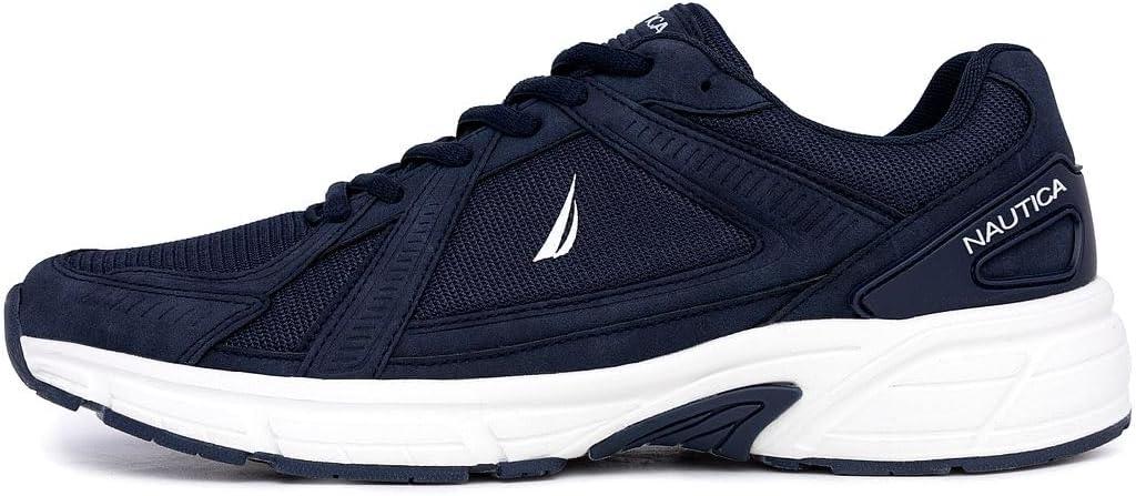 imageNautica Mens Running Sneakers Sport Fashion LaceUp Athletic Soft Shoes for Gym Tennis Men Cushioned Breathable Lightweight amp ComfortableNavy