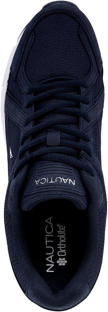 imageNautica Mens Running Sneakers Sport Fashion LaceUp Athletic Soft Shoes for Gym Tennis Men Cushioned Breathable Lightweight amp ComfortableNavy