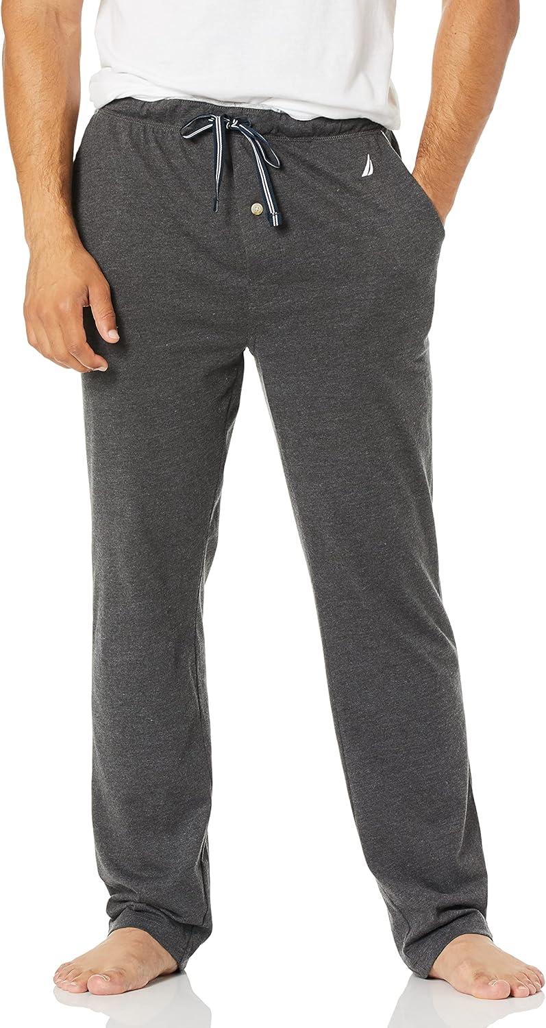 imageNautica Mens Soft Knit Sleep Lounge PantCharcoal Heather