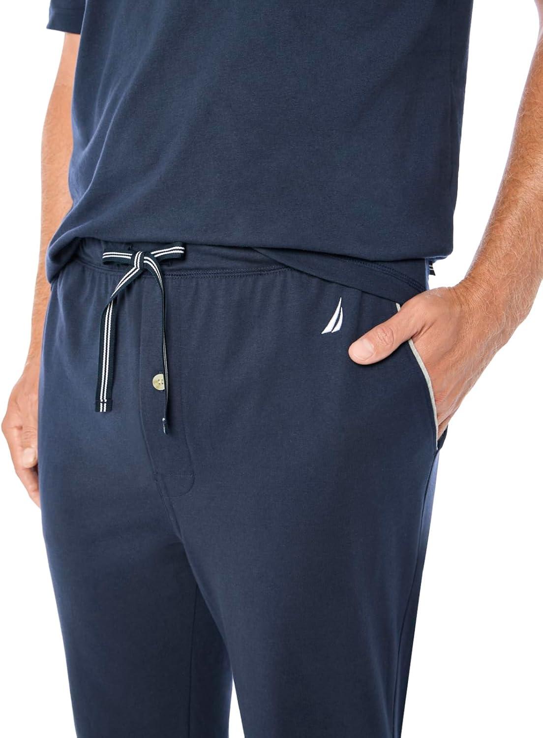 imageNautica Mens Soft Knit Sleep Lounge PantNavy