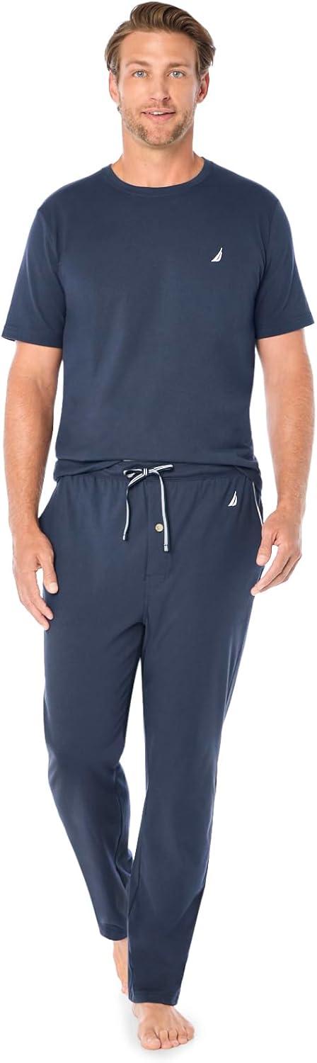 imageNautica Mens Soft Knit Sleep Lounge PantNavy