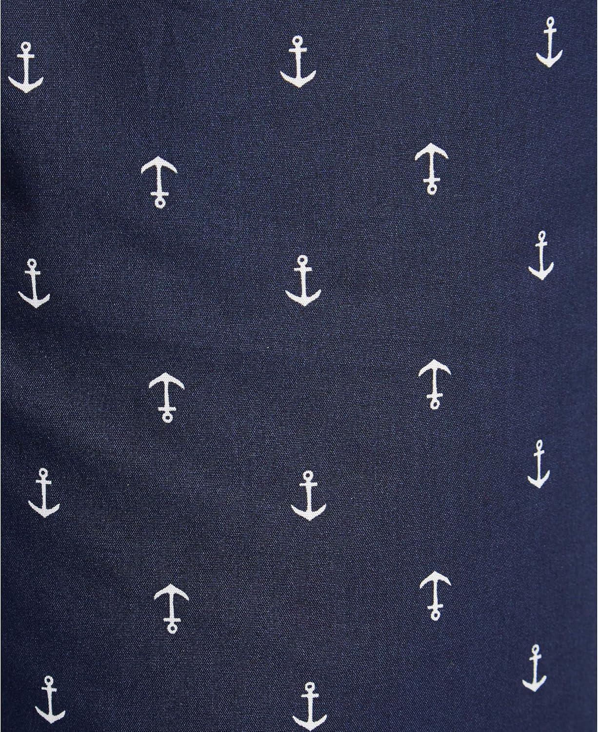 imageNautica Mens Soft Woven 100 Cotton Elastic Waistband Sleep Pajama PantDark Blue