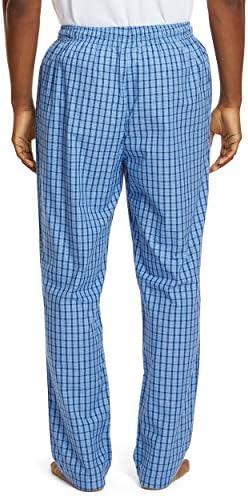 imageNautica Mens Soft Woven 100 Cotton Elastic Waistband Sleep Pajama PantFrench Blue