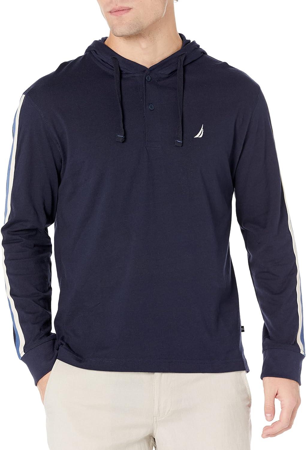 imageNautica Mens Sustainably Crafted Pullover HoodieNavy