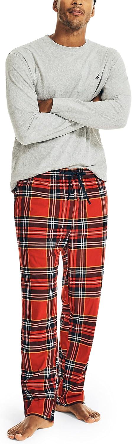 imageNautica Mens Sustainably Crafted Sleep PantNautica Red 20