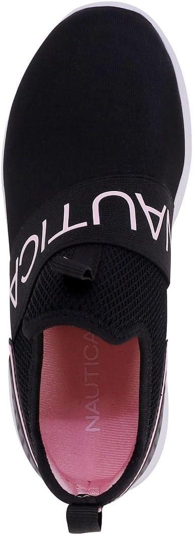 imageNautica Youth Girls SlipOn Athletic Sneakers Stylish Running and Tennis Shoes for Little and Big KidsAloiseblack Peony