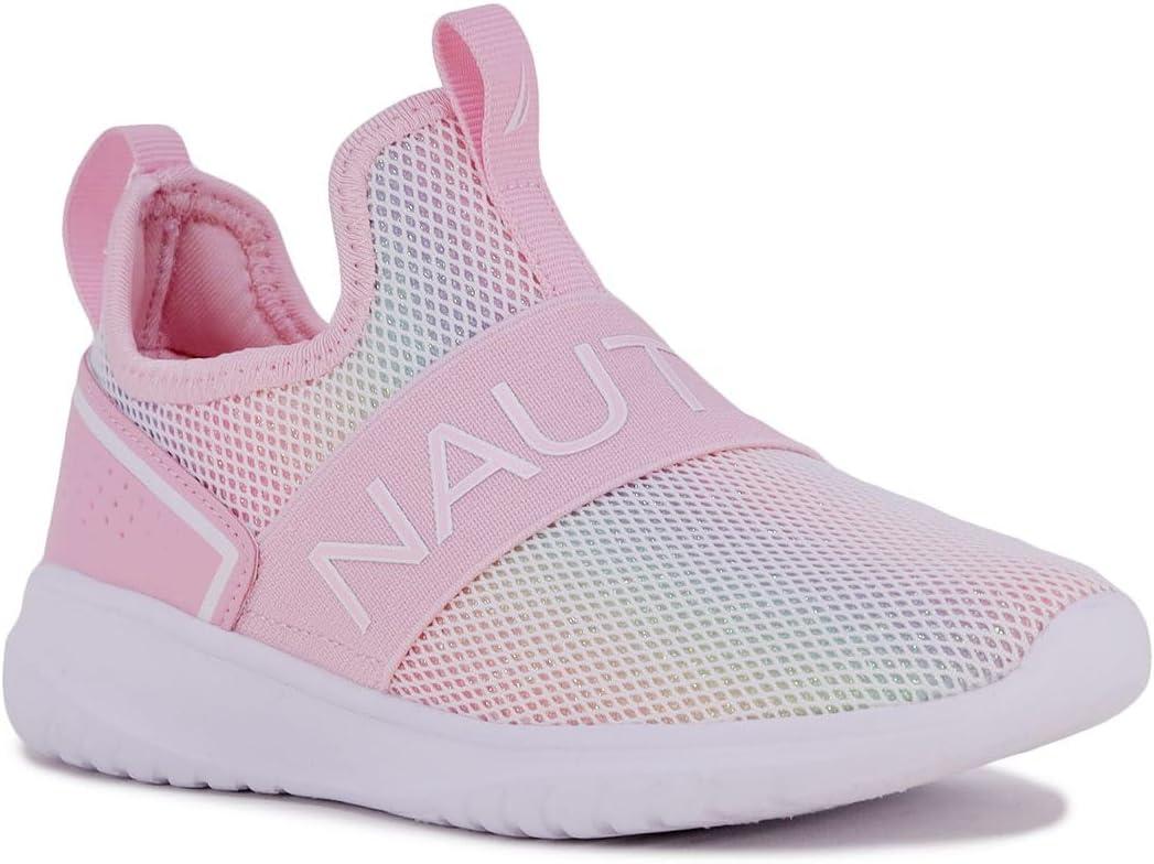imageNautica Youth Girls SlipOn Athletic Sneakers Stylish Running and Tennis Shoes for Little and Big KidsAloisemulti Pink